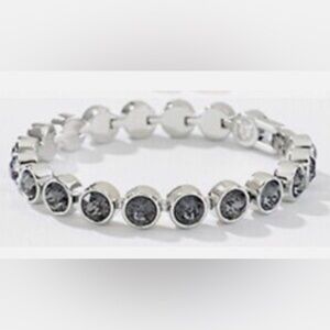 Touchstone Crystal by Swarovski ice bracelet SILVER NIGHT new